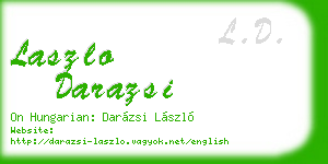 laszlo darazsi business card